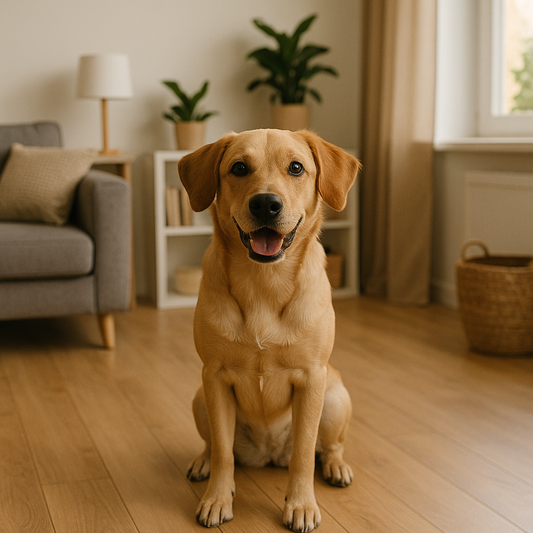 Hond in veilig huis