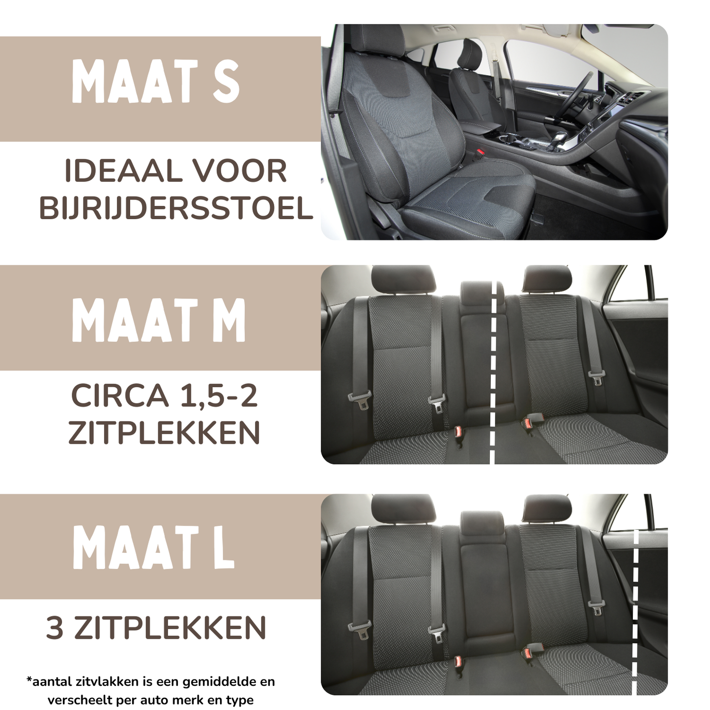 Von Cee Cee – Hundeautositz Deluxe Rücksitz – Hundekorb Auto mit Sicherheitsgurt – Hundeautokorb – Hundesitz – großer Hund