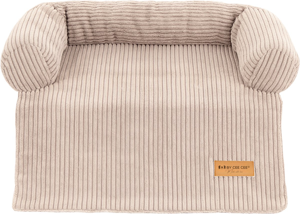 By Cee Cee Hundedecke für Sofa, gerippter Stoff, Braun, Größe M