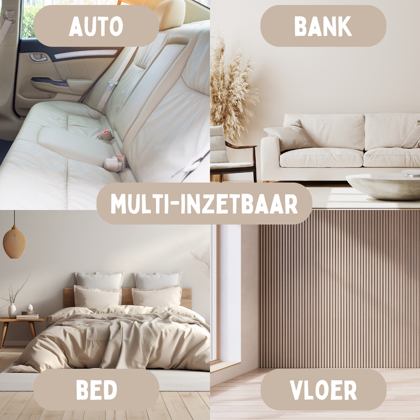 By Cee Cee Hondendeken Bank - Ribstof - Grijs - MAAT L