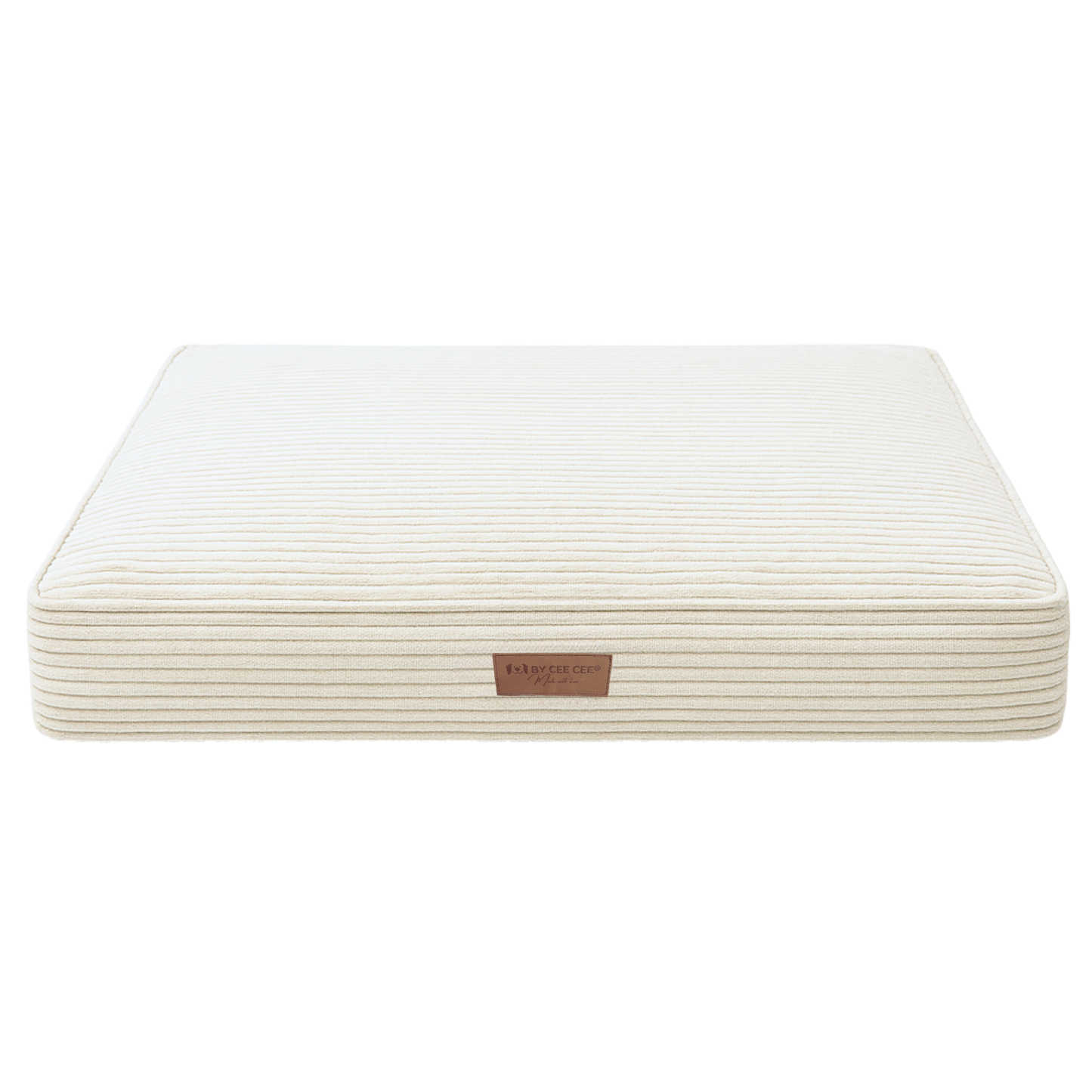 By Cee Cee Origineel Orthopedisch Hondenkussen Ribstof Beige- 100x70cm