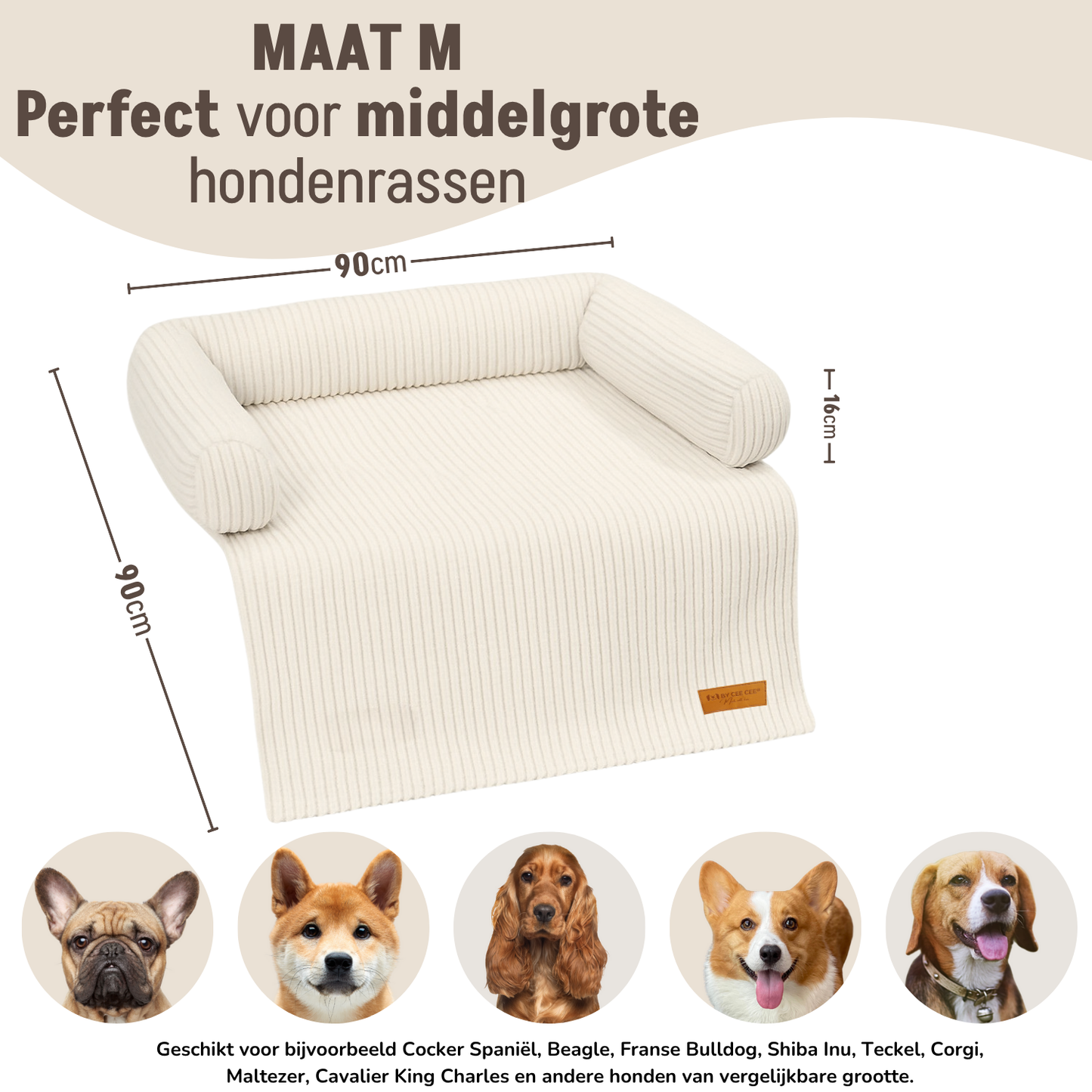 By Cee Cee Hondendeken Bank Ribstof
