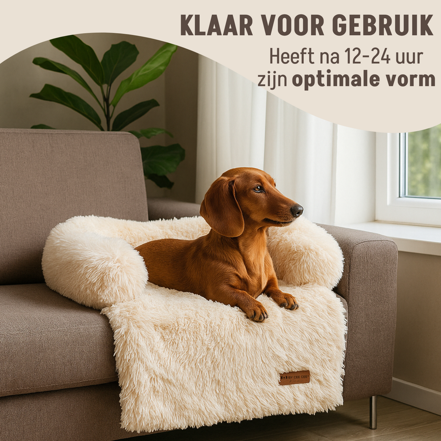 By Cee Cee Fluffy Hondendeken Bank
