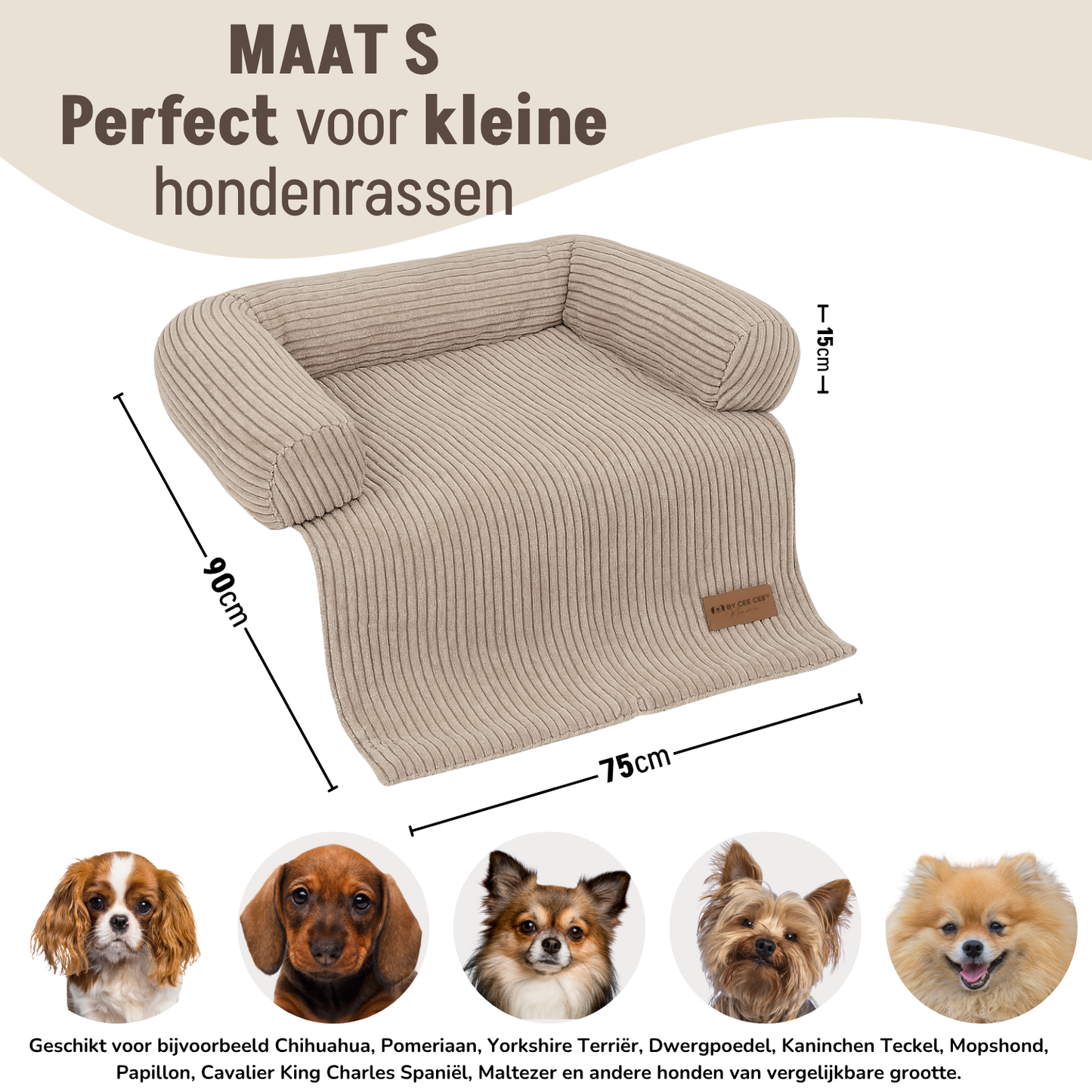 By Cee Cee Hondendeken Bank Ribstof