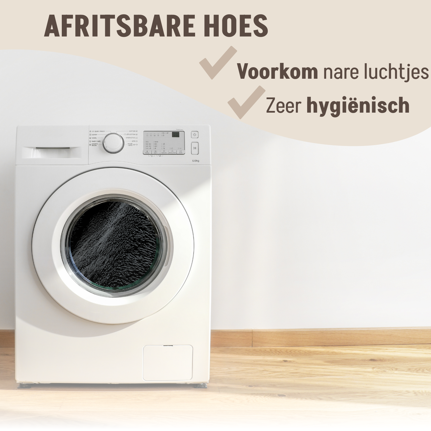 Autostoel Fluffy - De Ideale Hondenstoel Voor Onderweg - Zwart - MAAT L