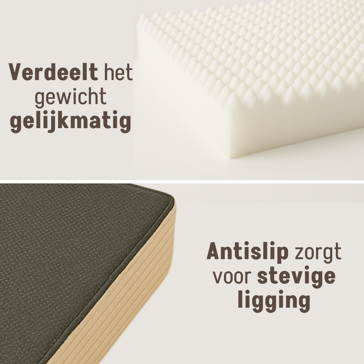 By Cee Cee Origineel Orthopedisch Hondenkussen Ribstof Beige- 100x70cm