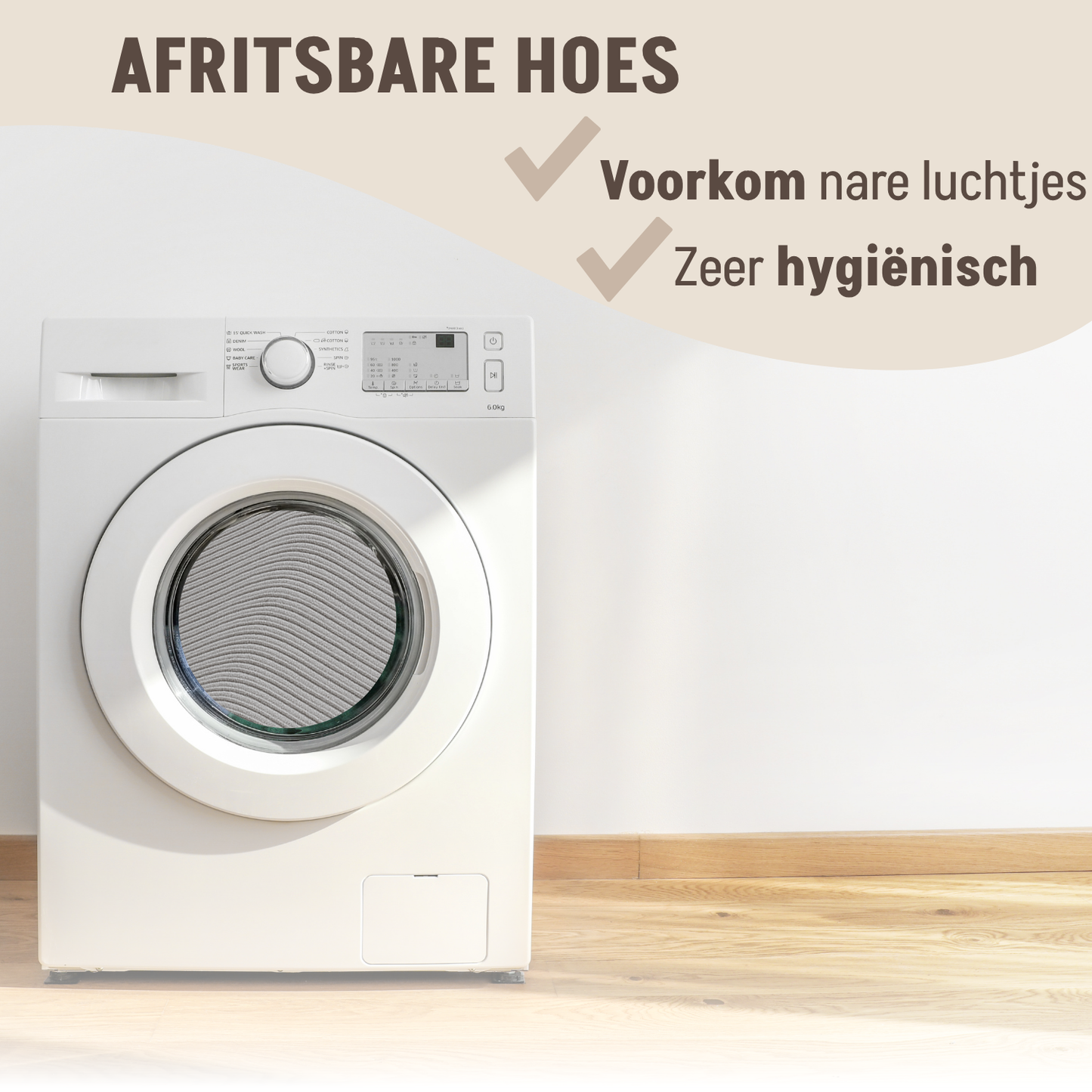 By Cee Cee Hondendeken Bank - Ribstof - Grijs - MAAT L