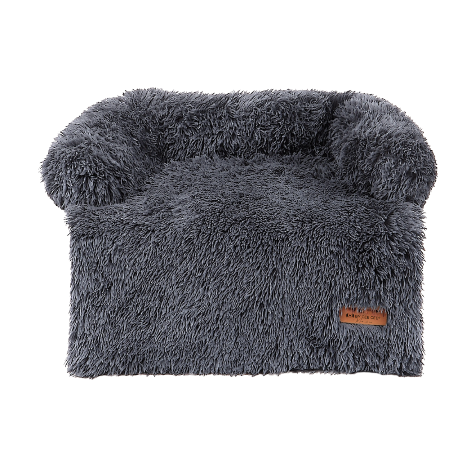 By Cee Cee Fluffy Hondendeken Bank - Grijs - MAAT S