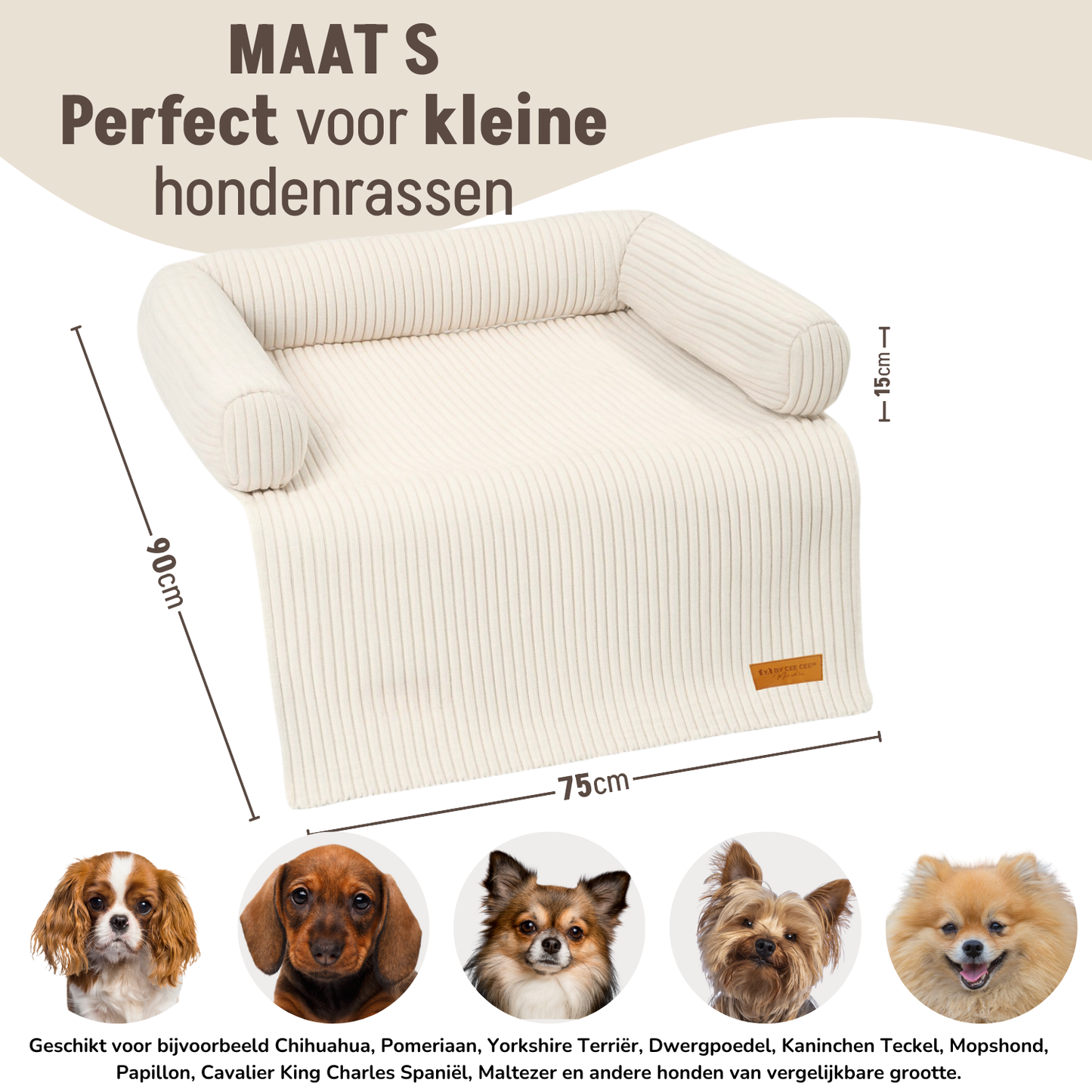 By Cee Cee Hondendeken Bank Ribstof