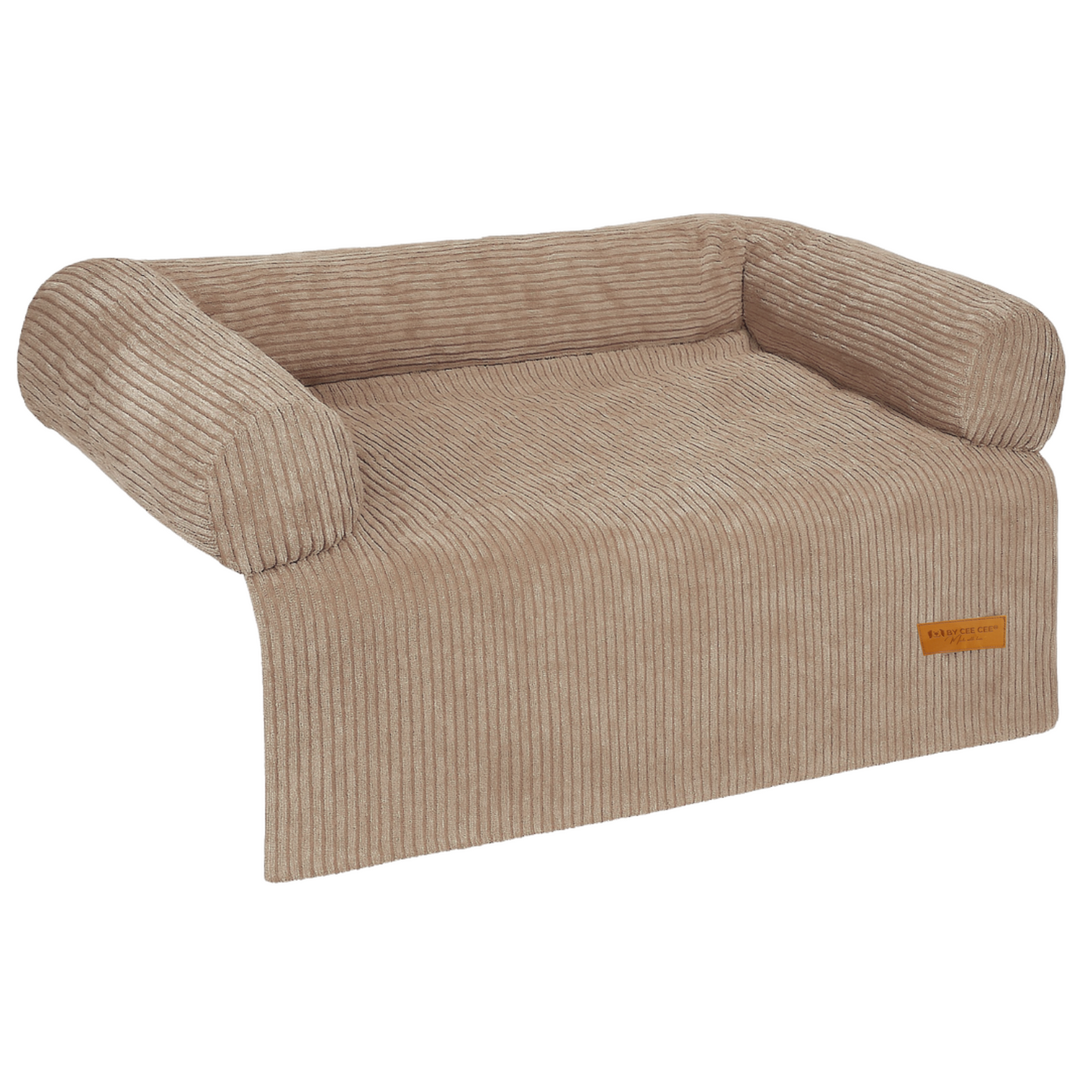 By Cee Cee Hundedecke für Sofa, gerippter Stoff, Braun, Größe M