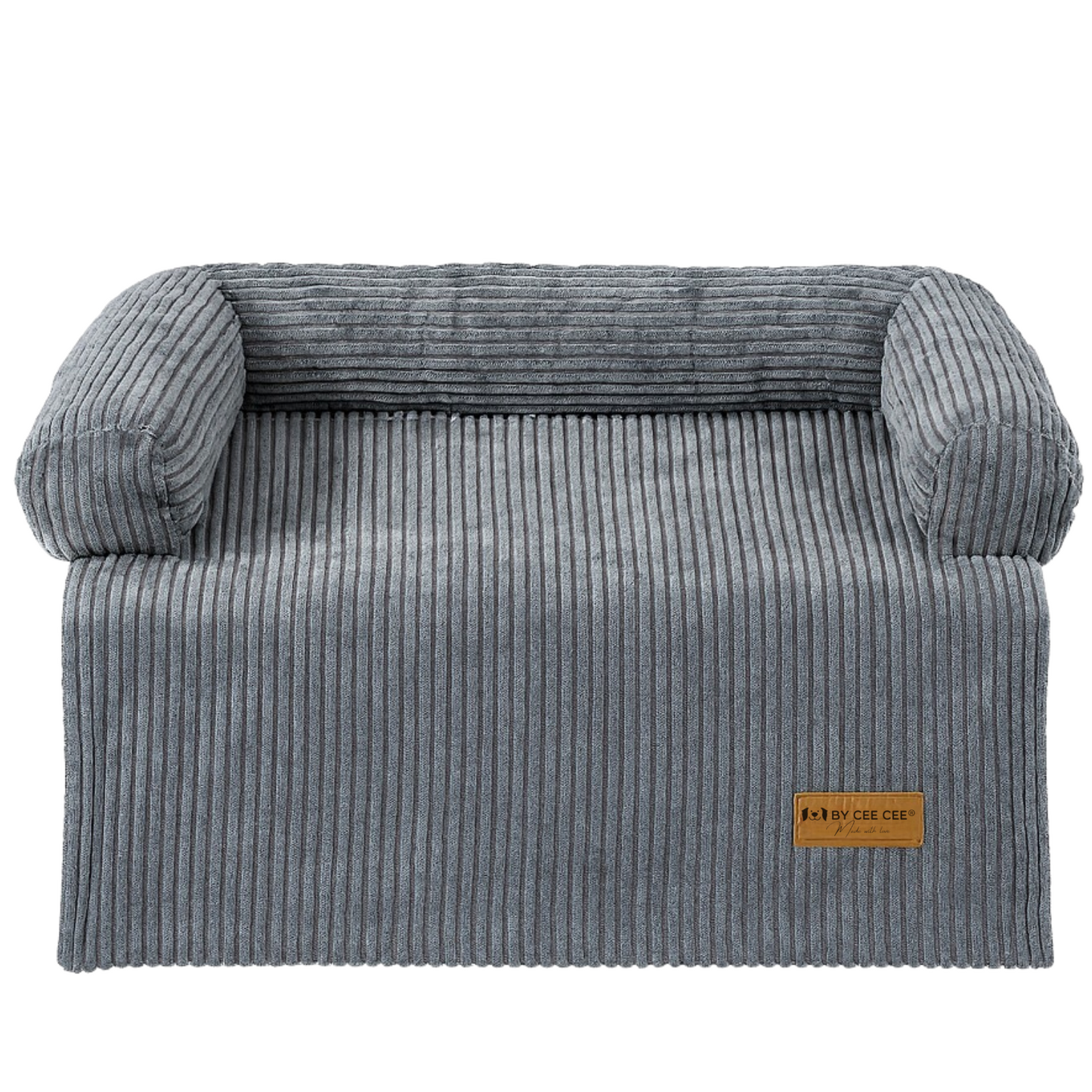 By Cee Cee Hundedecke für Sofa, gerippter Stoff, Braun, Größe M