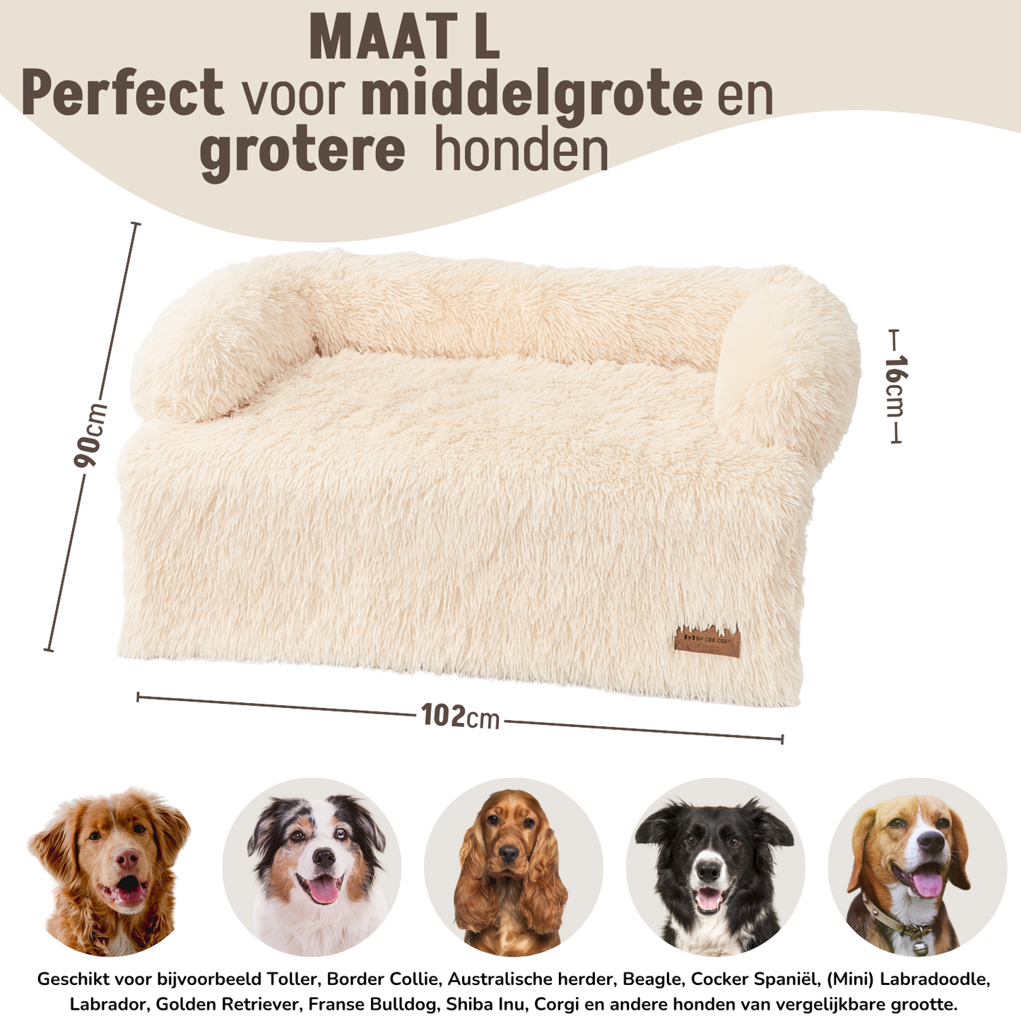 By Cee Cee Fluffy Hondendeken Bank