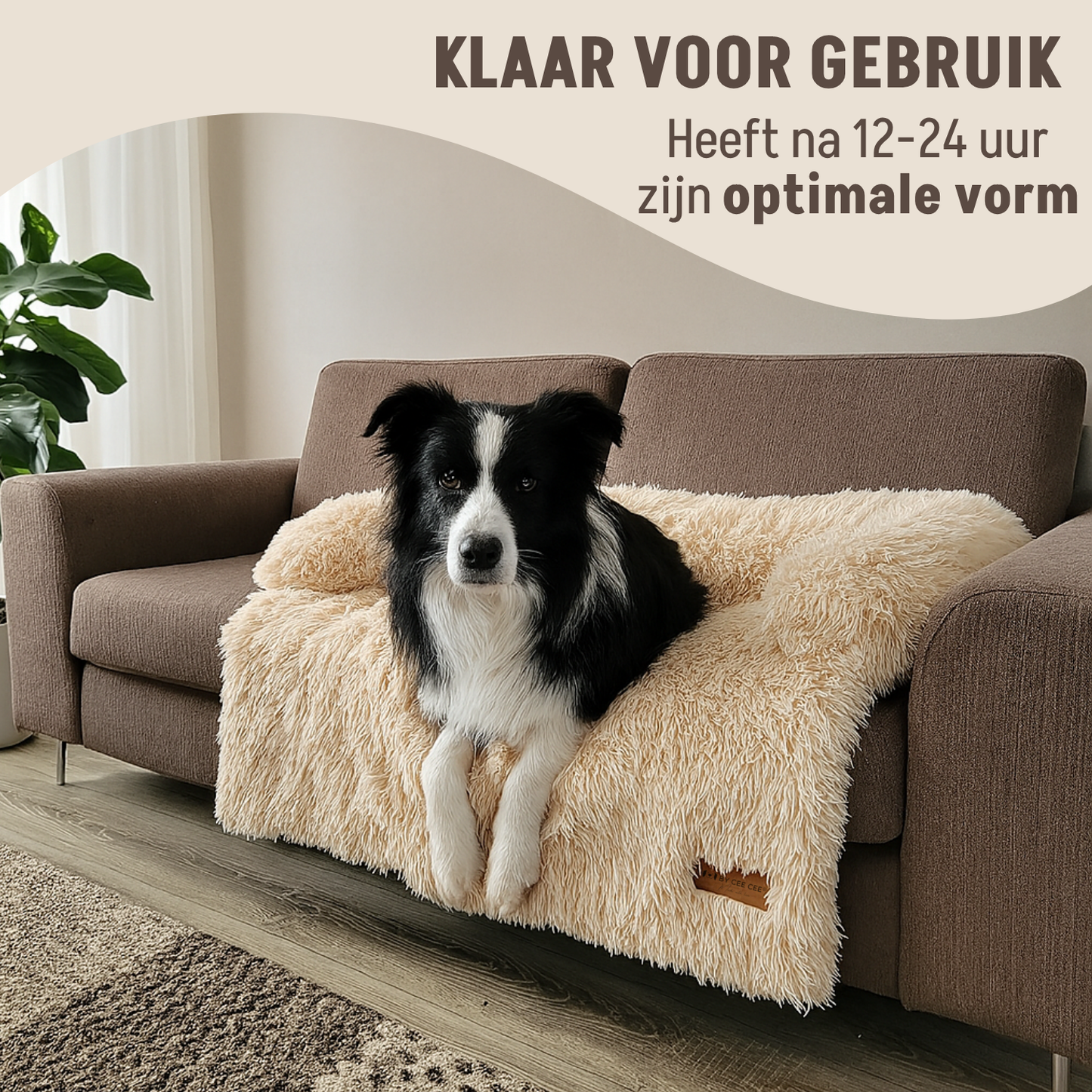 By Cee Cee Fluffy Hondendeken Bank