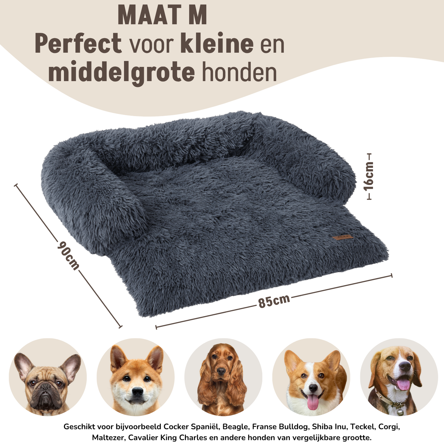 By Cee Cee Fluffy Hondendeken Bank
