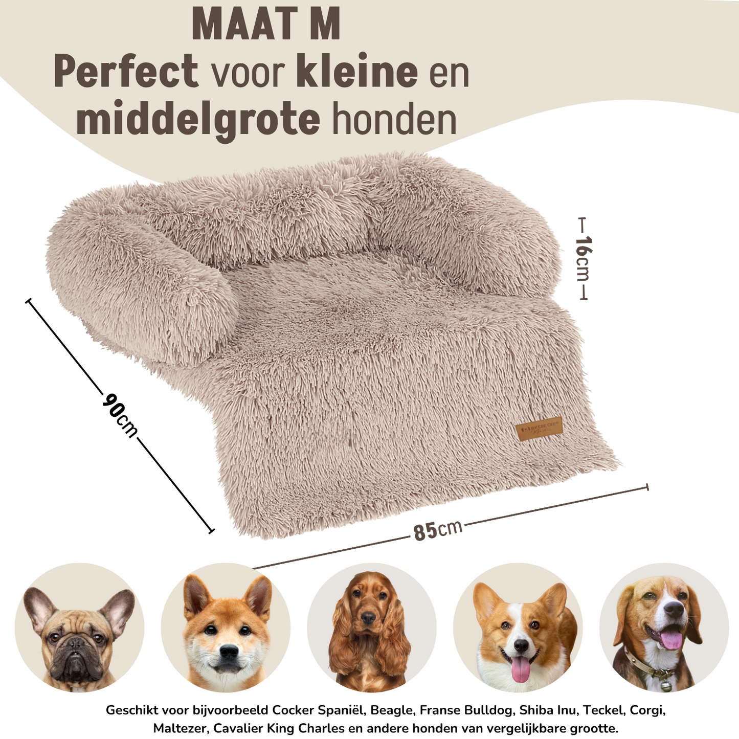By Cee Cee Fluffy Hondendeken Bank