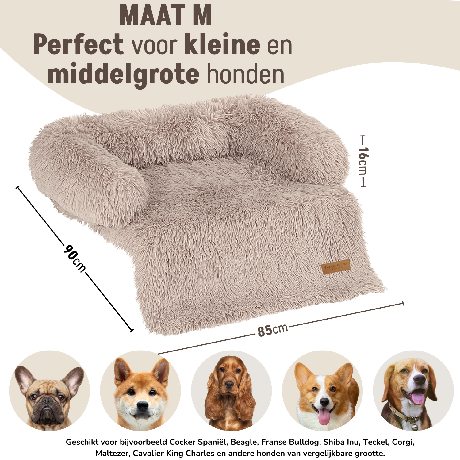 By Cee Cee Fluffy Hondendeken Bank