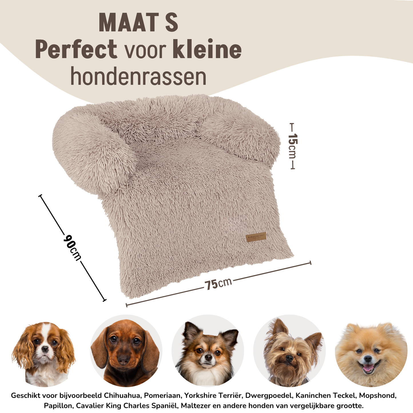 By Cee Cee Fluffy Hondendeken Bank