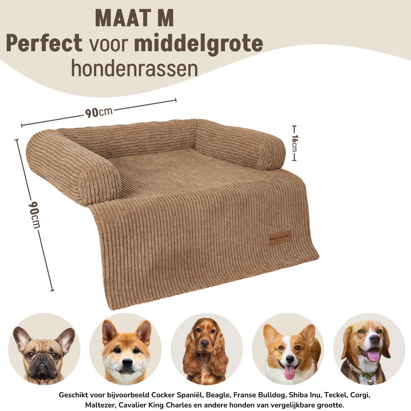 By Cee Cee Hondendeken Bank Ribstof