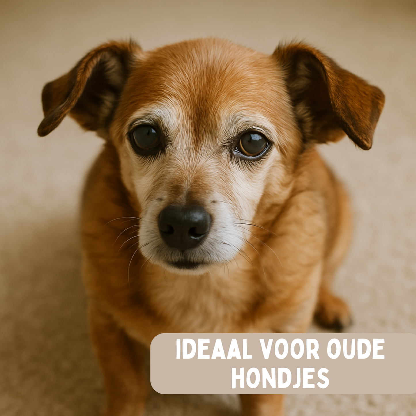 Hondentrap Stevig Model 2025 Met Opbergruimte - Trap Hond - tot 60 KG - Beige met grijs