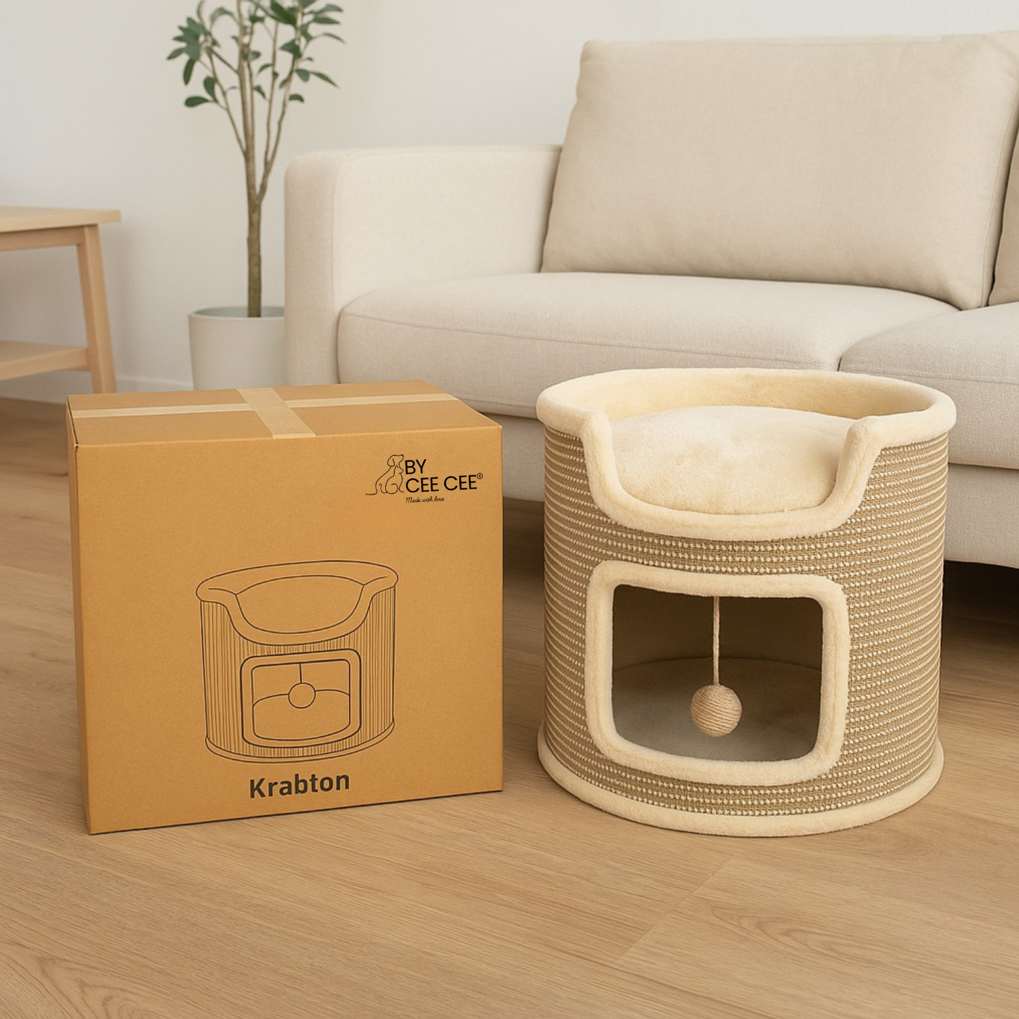 By Cee Cee Scratching Post - Scratching Post Evi - 39x39x37cm