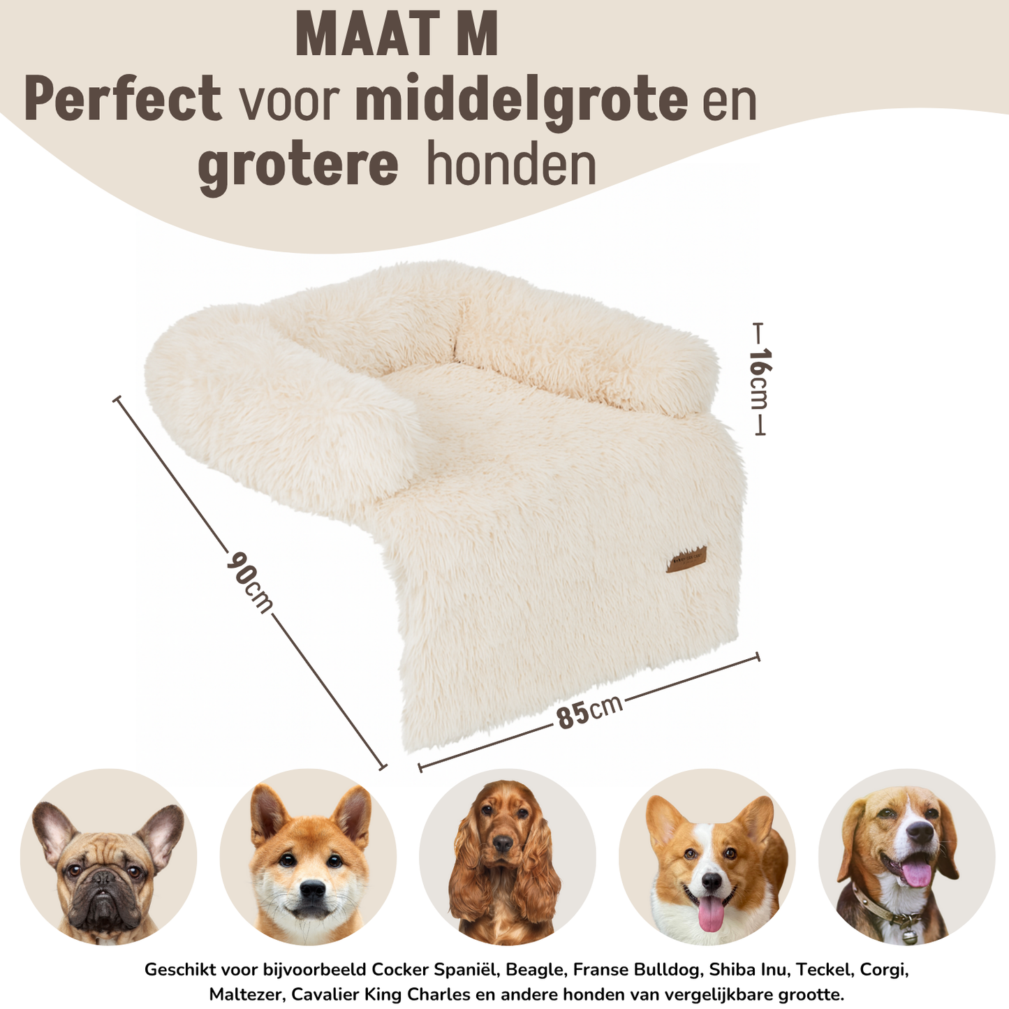 By Cee Cee Fluffy Hondendeken Bank