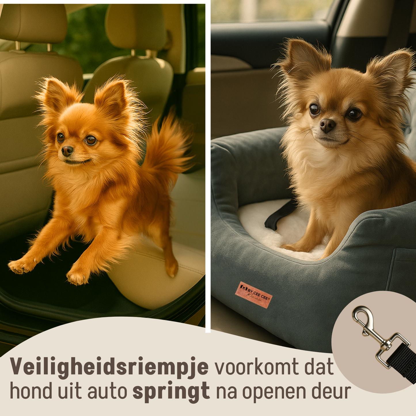 hond autostoel veiligheid comfort reis huisdier gordel