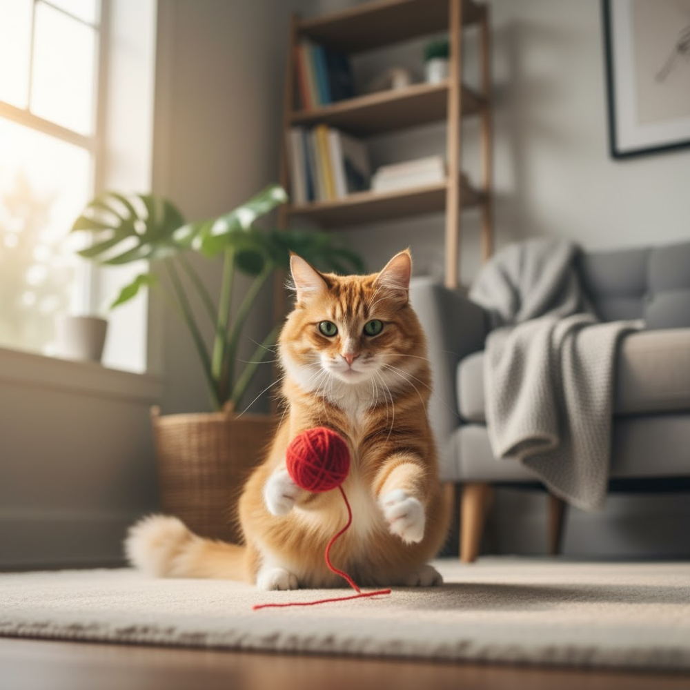 Waarom katten dol zijn op balletjes die bewegen