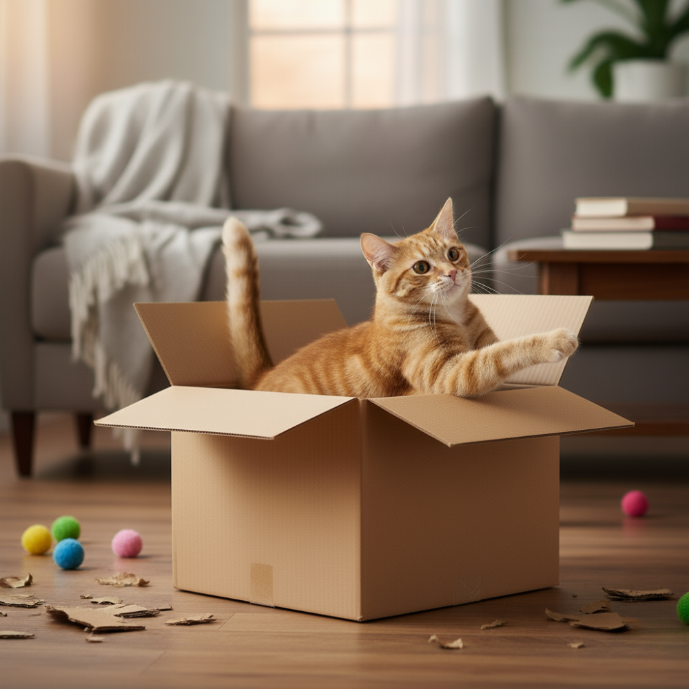 Waarom katten gek zijn op dozen