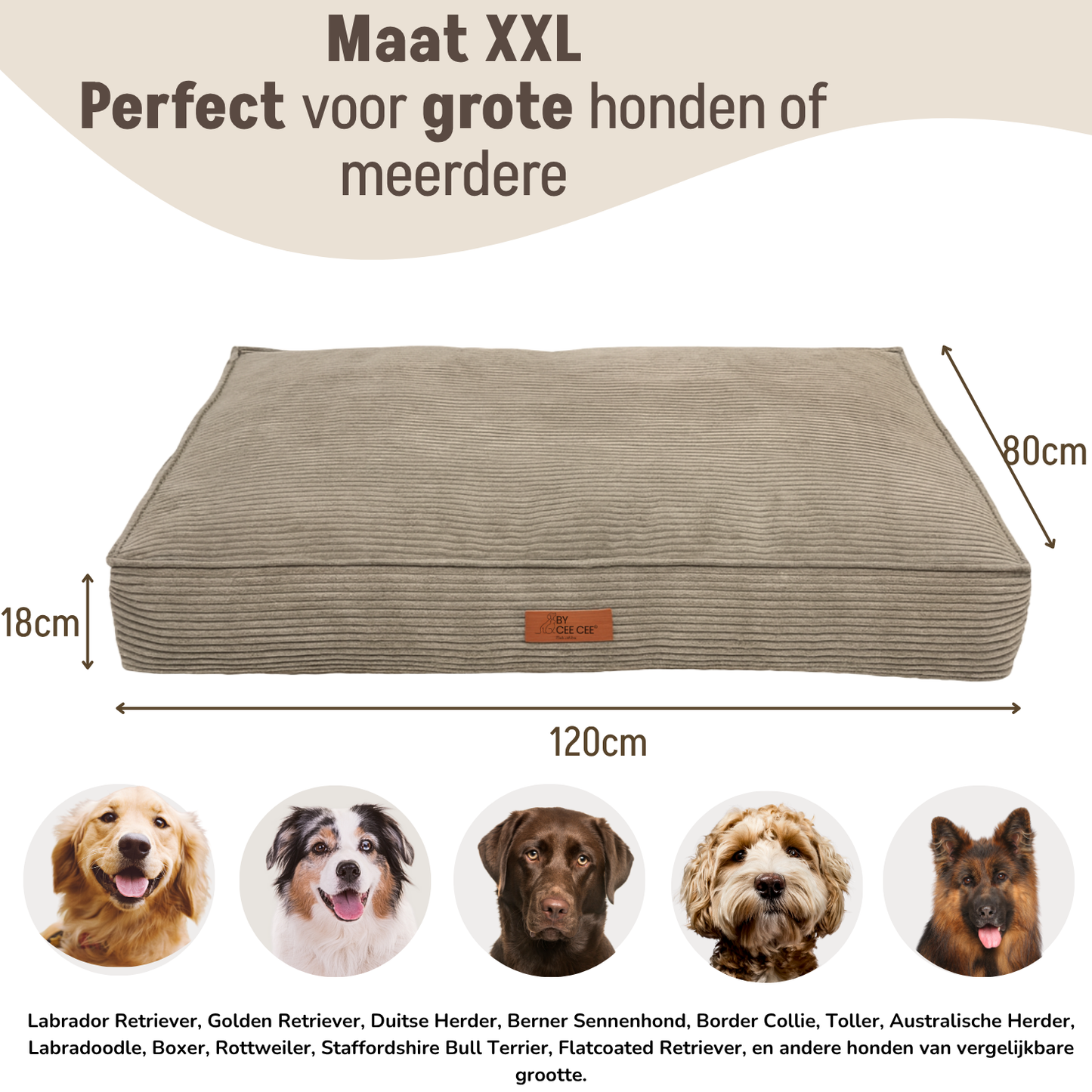 Orthopädisches Hundekissen, Schaumstoffflockenfüllung