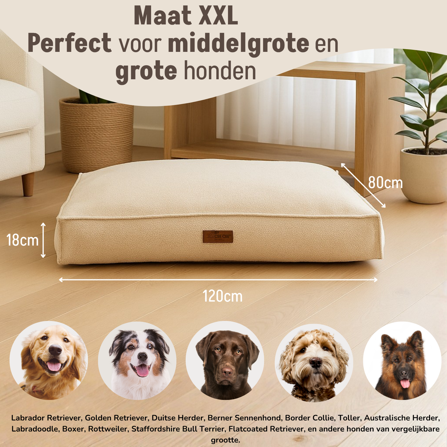 Orthopädisches Hundekissen, Schaumstoffflockenfüllung