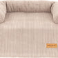 By Cee Cee Hundedecke für Sofa, gerippter Stoff, Braun, Größe M 
