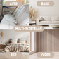 By Cee Cee Hondendeken Bank - Ribstof - Bruin - MAAT S