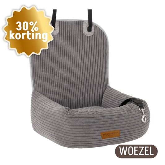 Autostoel Ribstof Grijs - MAAT S