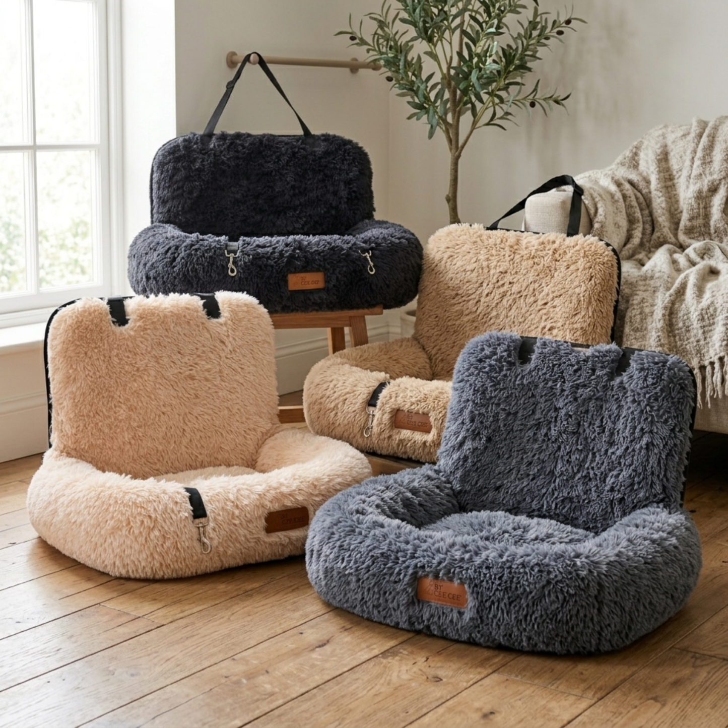 Fluffy Car Seat - The Ideal Dog Seat for On the Go
