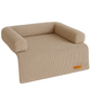 By Cee Cee Hondendeken Bank - Ribstof - Mokka Taupe - MAAT L