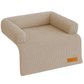 By Cee Cee Hondendeken Bank - Ribstof - Mokka Taupe - MAAT M