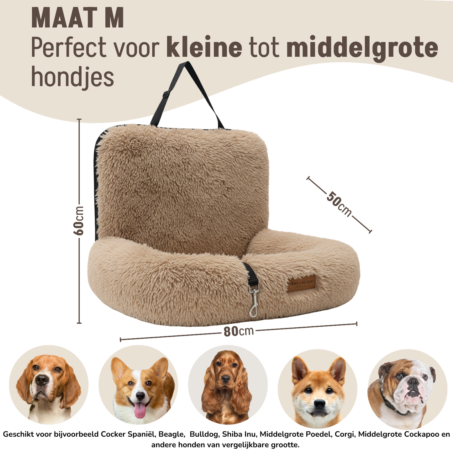 Autostoel Fluffy - De Ideale Hondenstoel Voor Onderweg