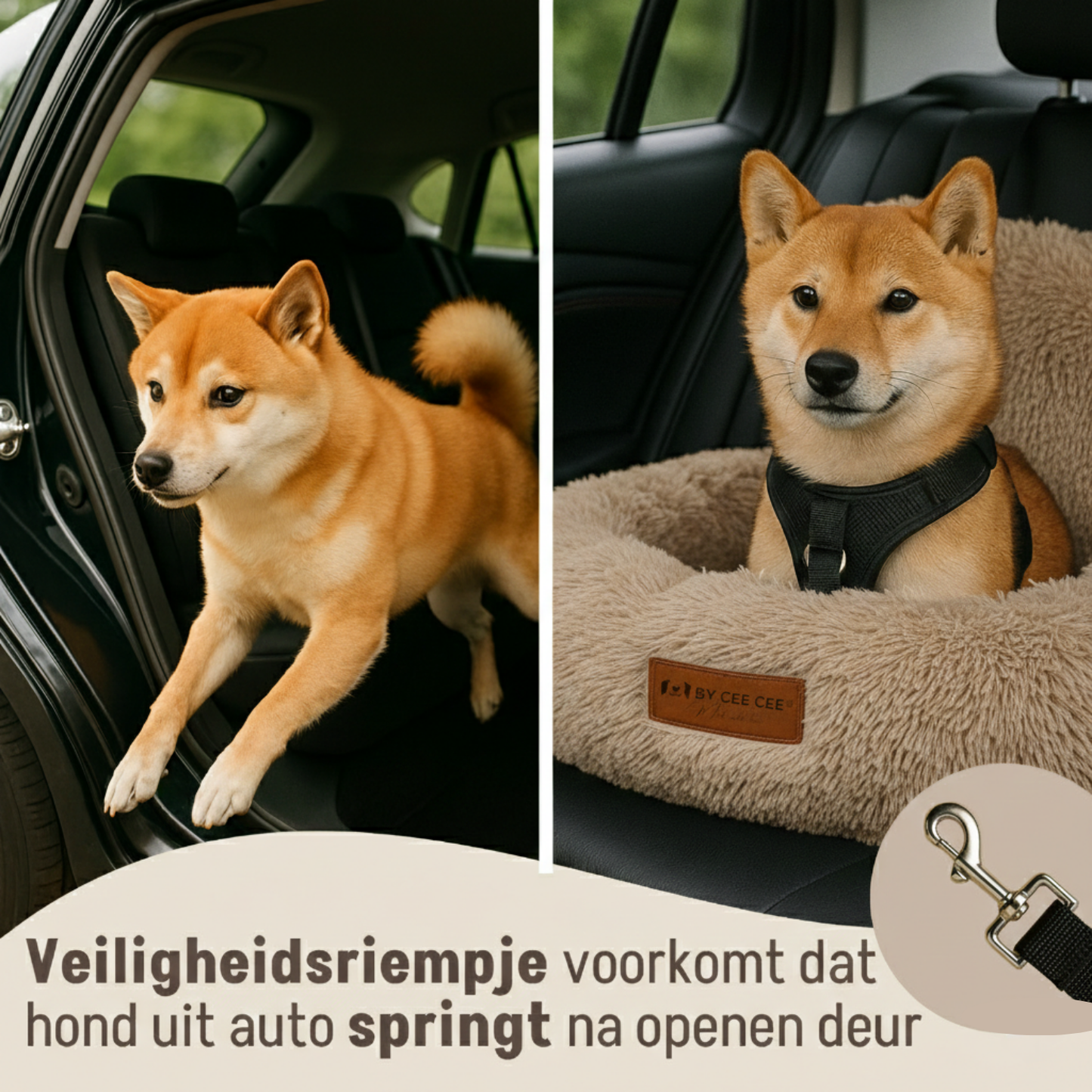 Autostoel Fluffy - De Ideale Hondenstoel Voor Onderweg