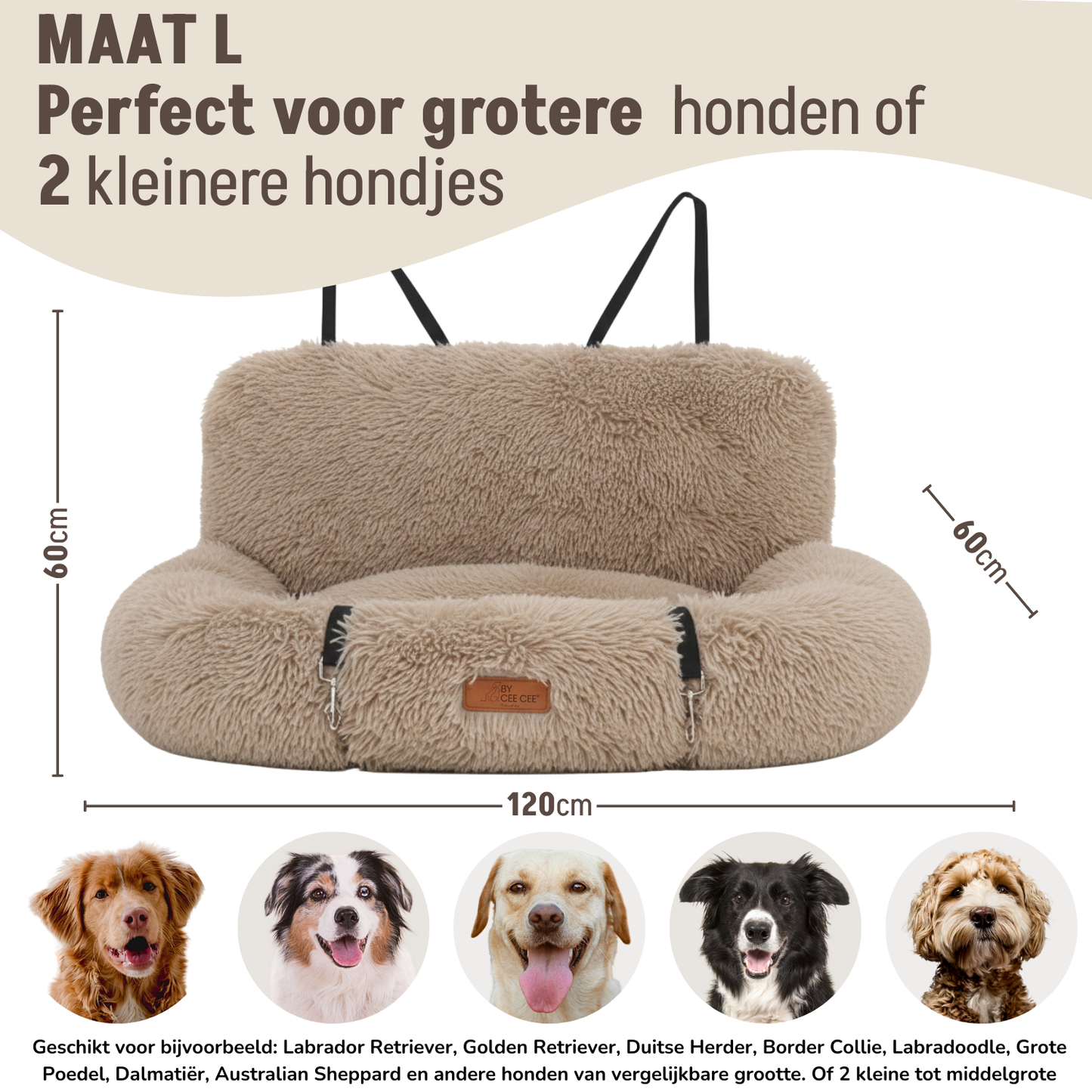 Autostoel Fluffy - De Ideale Hondenstoel Voor Onderweg