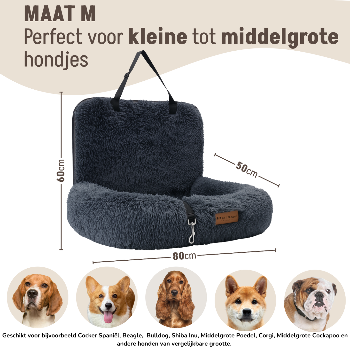 Autostoel Fluffy - De Ideale Hondenstoel Voor Onderweg