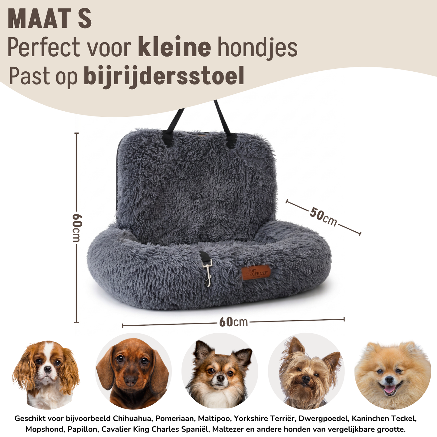 Fluffy Car Seat - The Ideal Dog Seat for On the Go