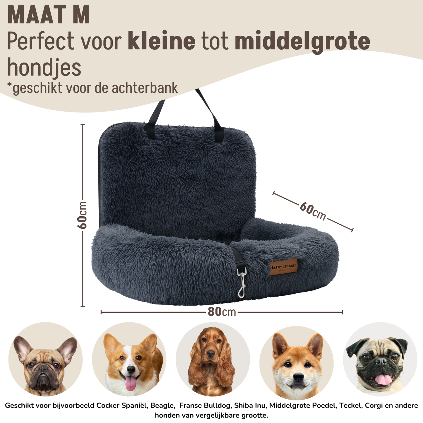 Fluffy Car Seat - The Ideal Dog Seat for On the Go