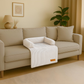 By Cee Cee Hondendeken Bank - Ribstof - Beige - MAAT S