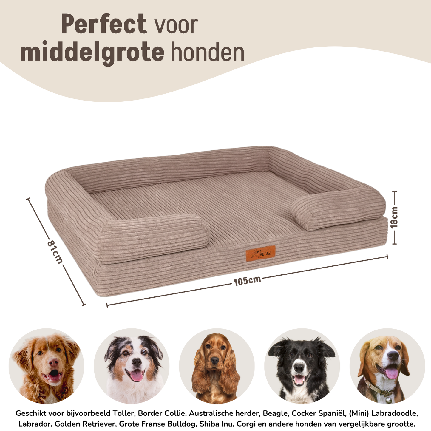 By Cee Cee Orthopädisches Hundebett