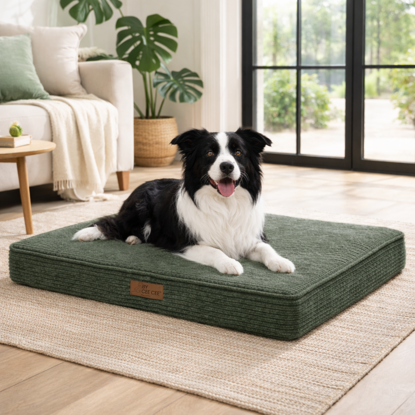 By Cee Cee Origineel Orthopedisch Hondenkussen Ribstof 100x70cm