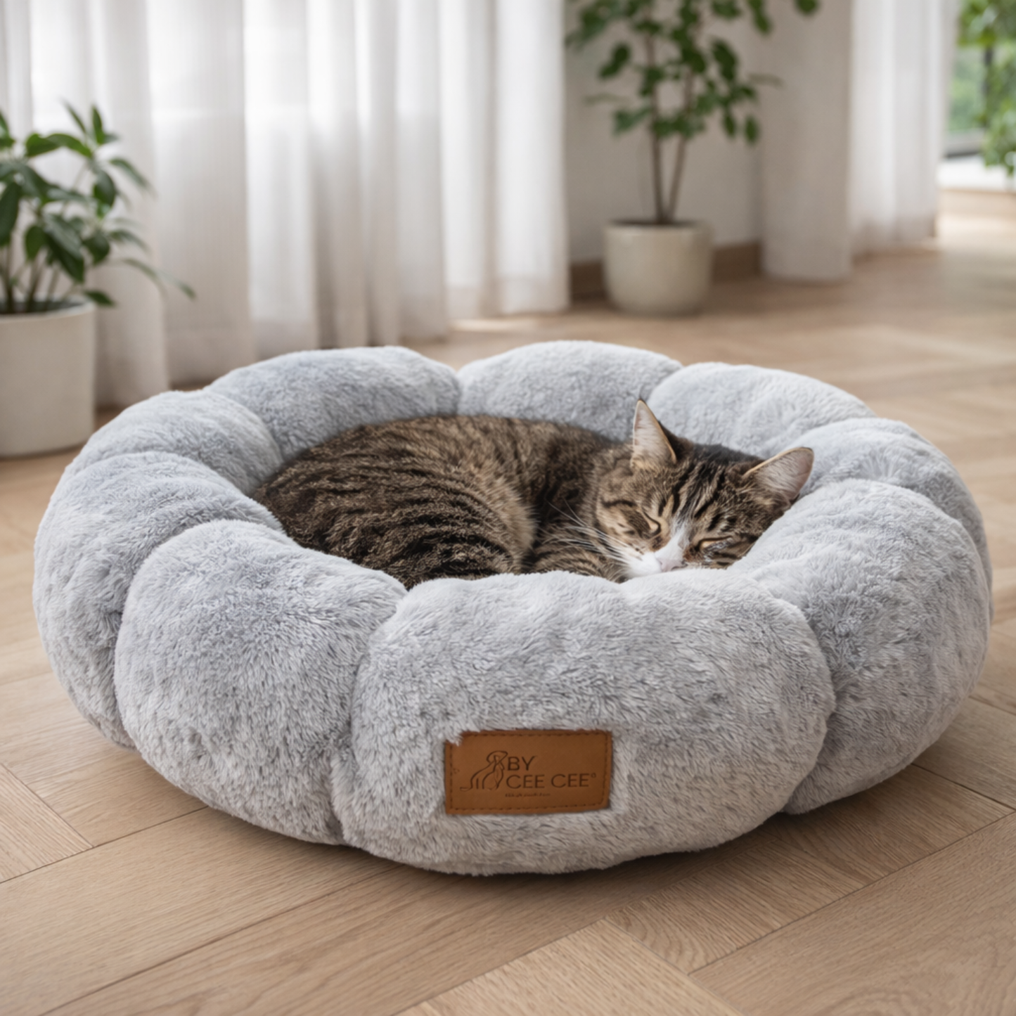 Donutmand in Bloemvorm voor Kleine Katten en Kleine Honden – Zacht en Veilig (50 cm)