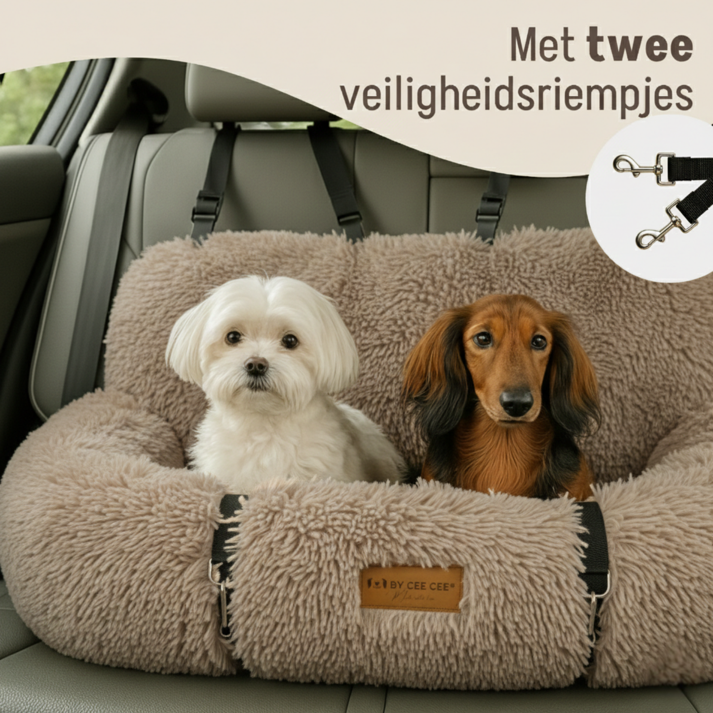 Autostoel Fluffy - De Ideale Hondenstoel Voor Onderweg