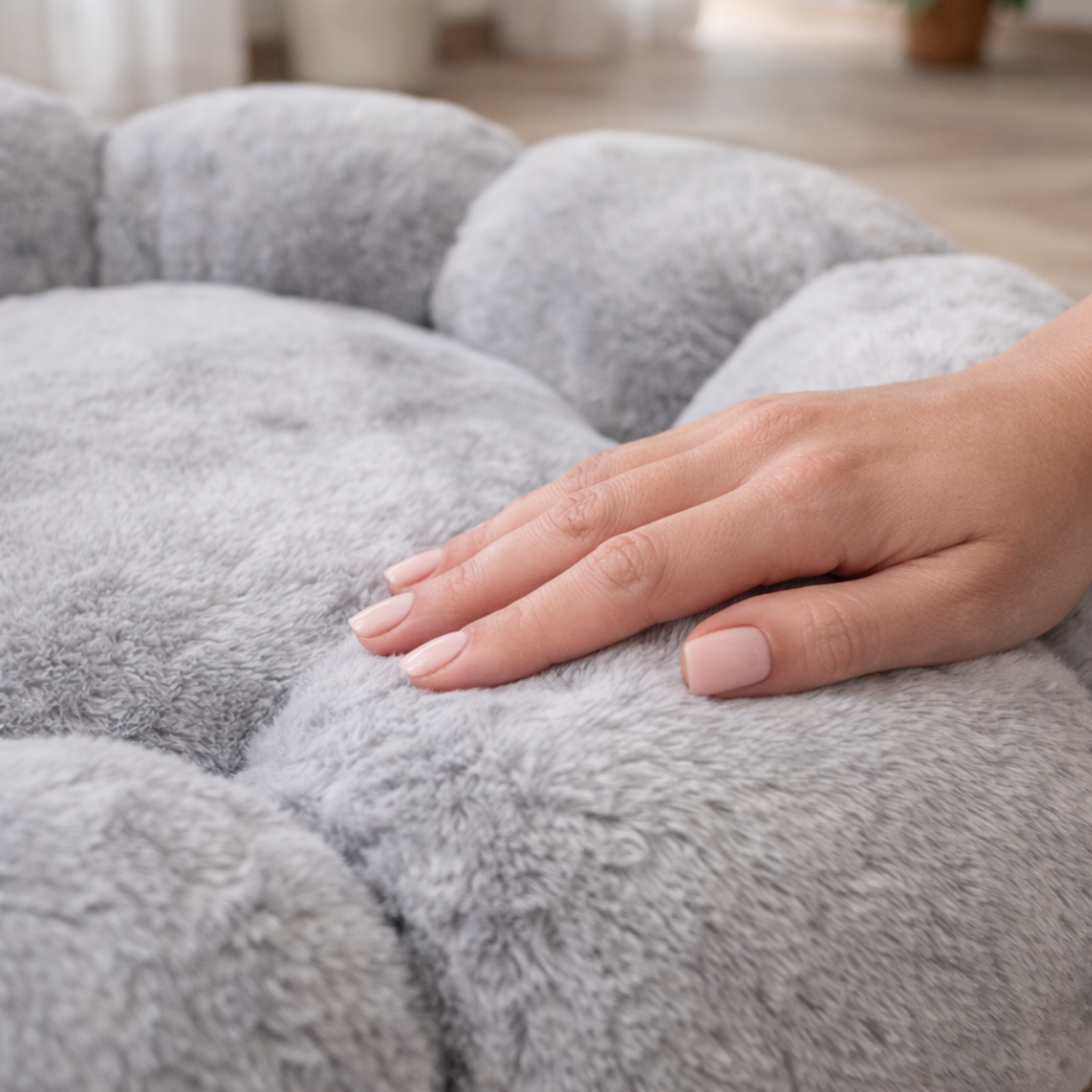 Donutmand in Bloemvorm voor Kleine Katten en Kleine Honden – Zacht en Veilig (50 cm)