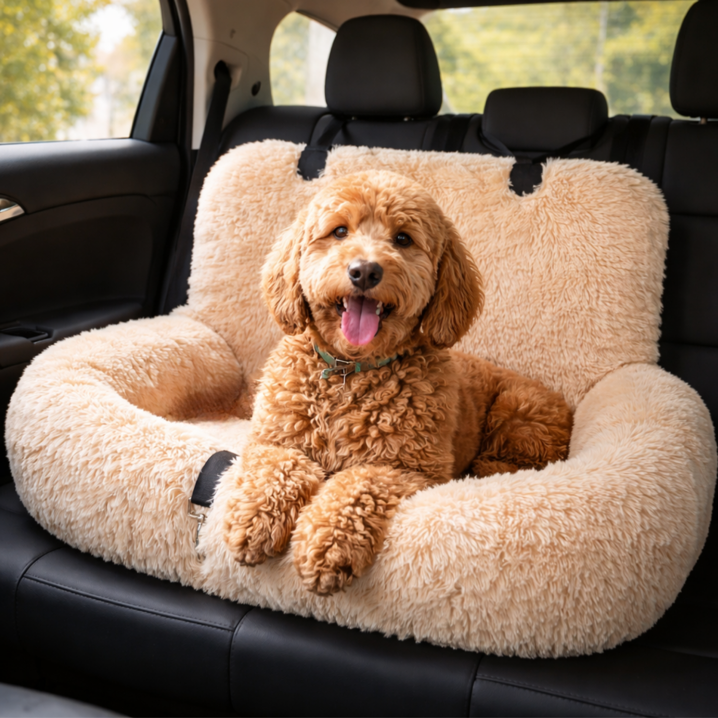 Fluffy Car Seat - The Ideal Dog Seat for On the Go