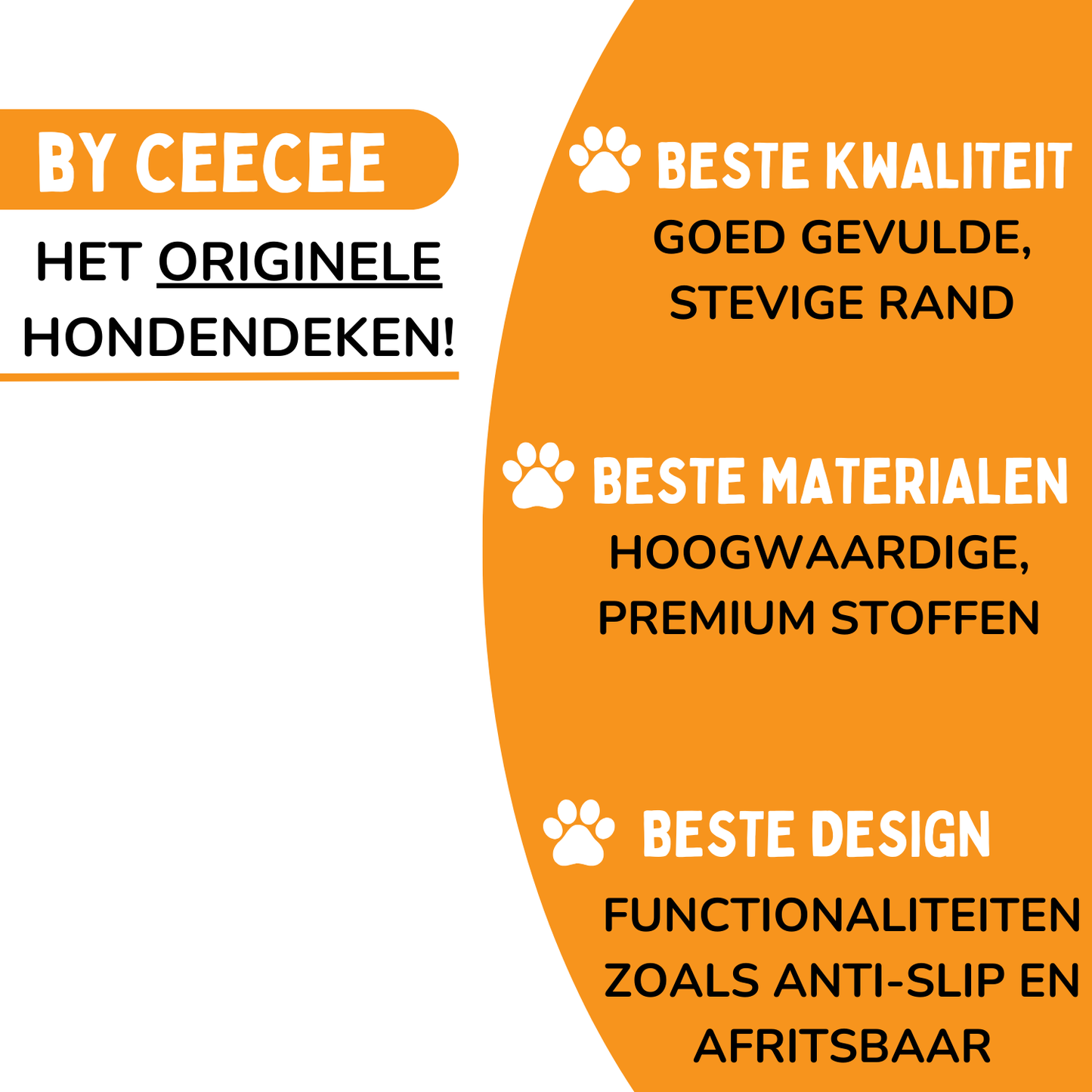 By Cee Cee - Origineel Hondendeken Bank – Beige